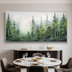 Textured Forest Landscape Painting - Forest Whispers