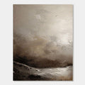 Wabi Sabi Abstract Canvas Art - Ashen Ground
