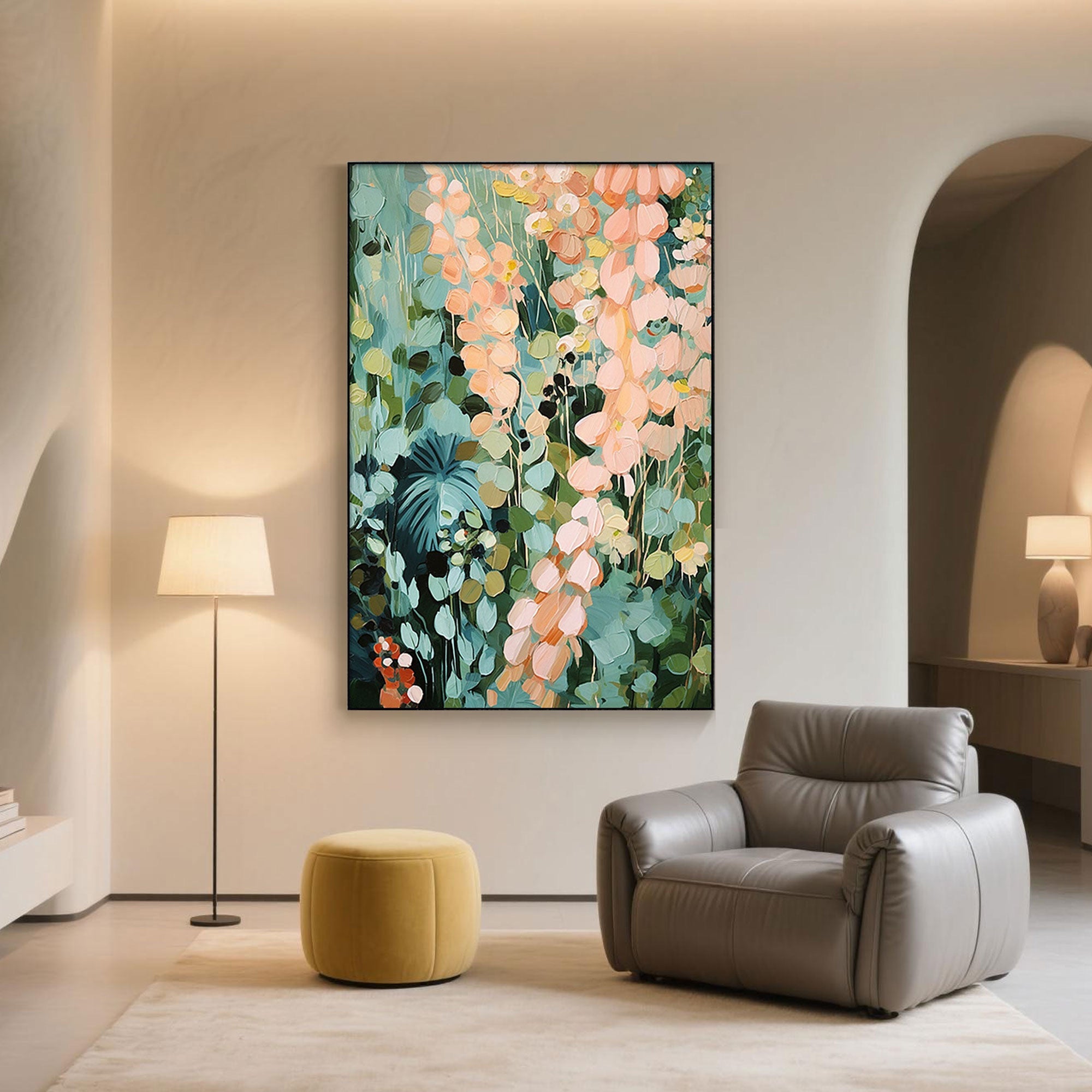 Abstract Botanical Wall Art | Verdant Echo