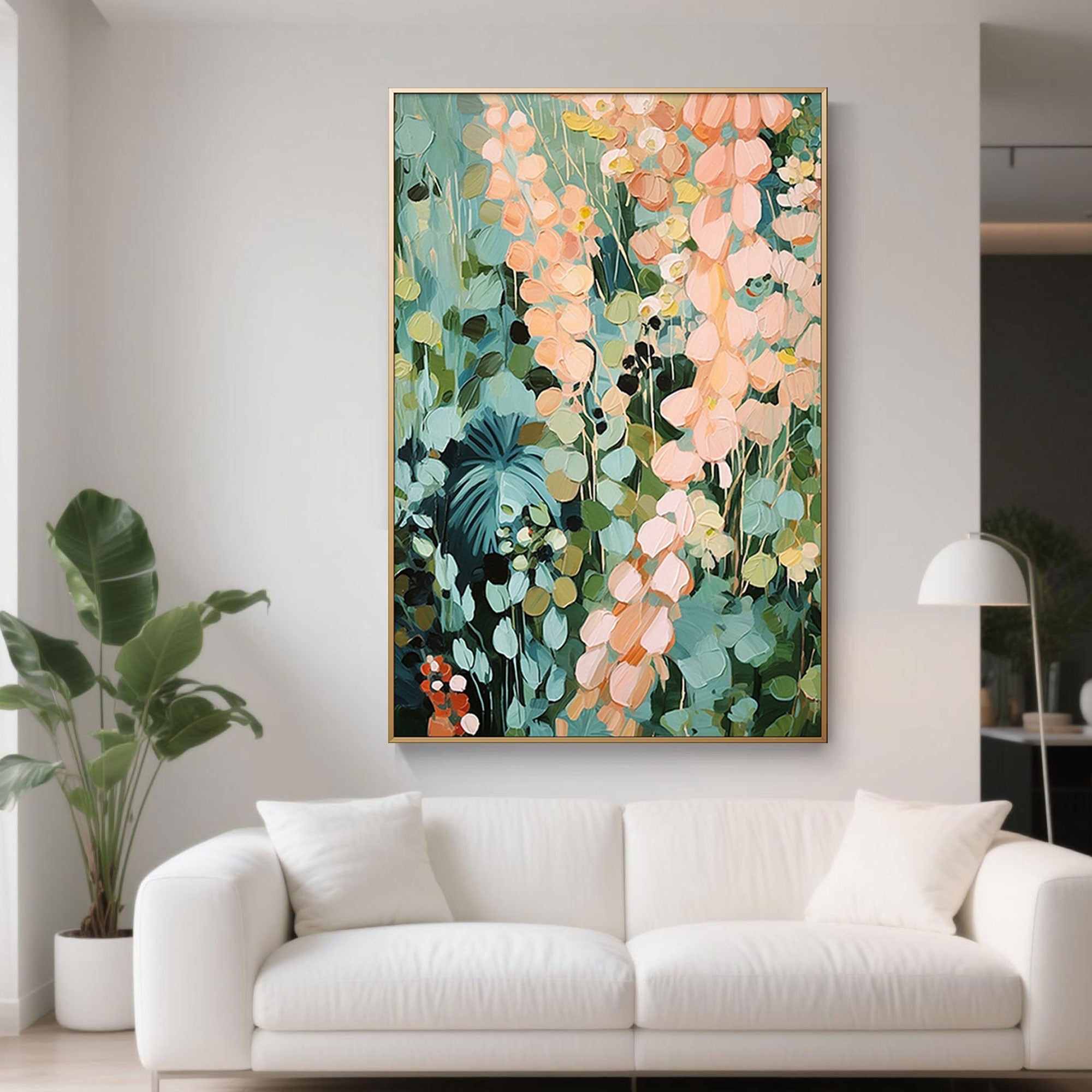 Abstract Botanical Wall Art | Verdant Echo