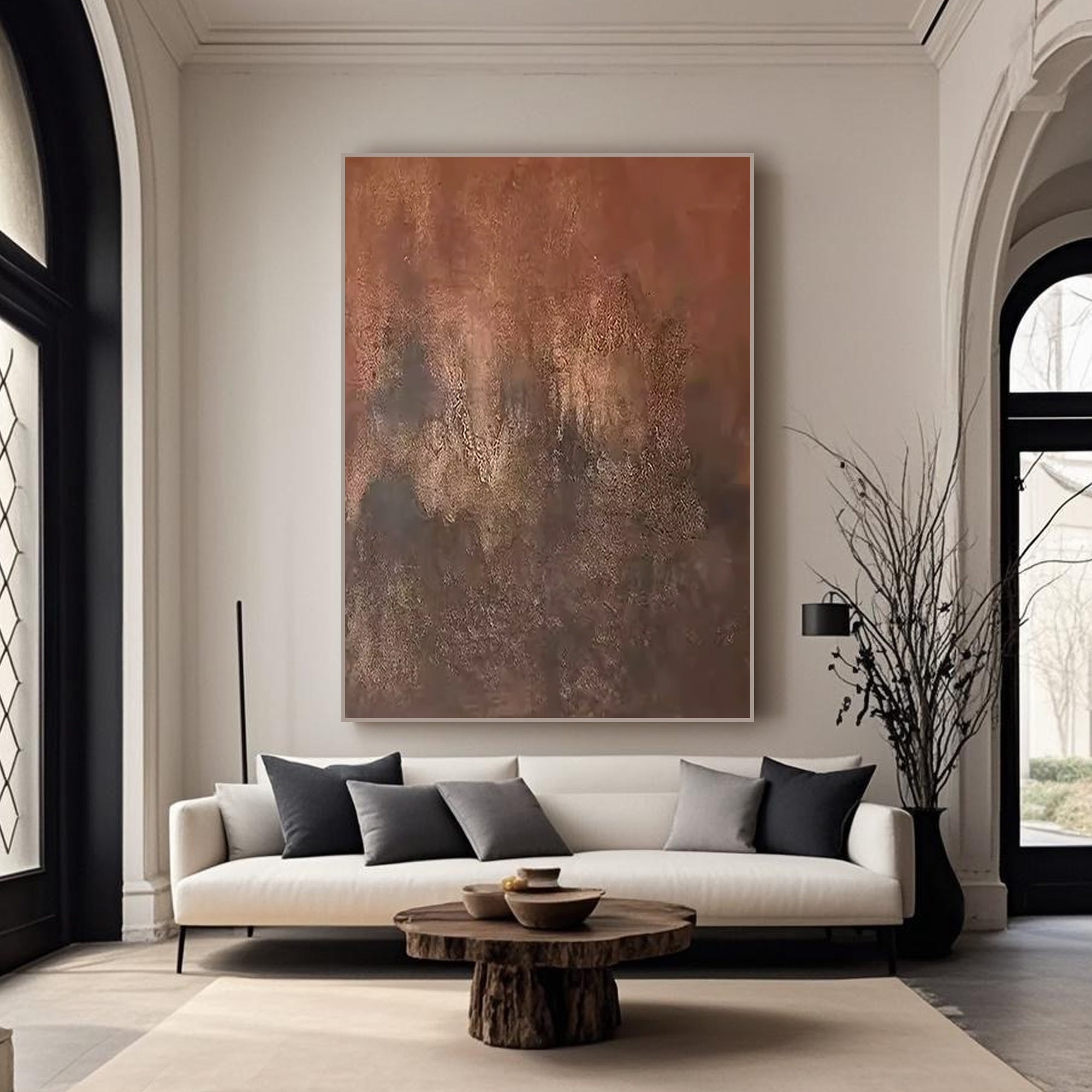 Vintage Abstract Wall Art - Celestial Erosion
