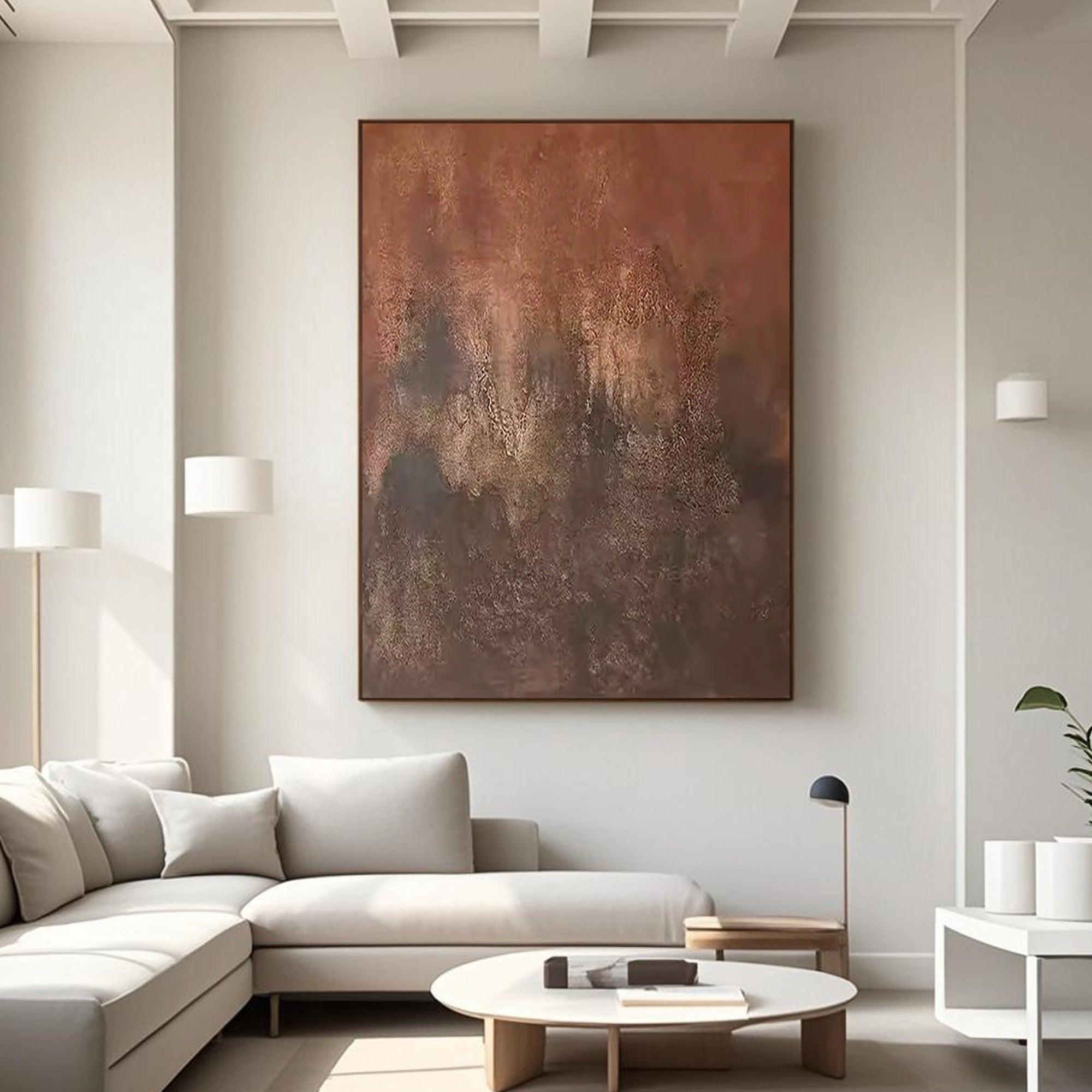 Vintage Abstract Wall Art - Celestial Erosion