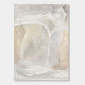 Wabi Sabi Abstract Wall Art in soft white and beige tones.