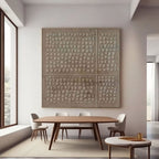 Wabi Sabi Brown Textured Canvas Art | Earthen Code
