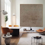Wabi Sabi Brown Textured Canvas Art | Earthen Code