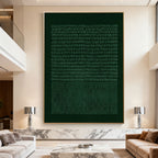 Wabi-sabi geometric textured wall art 'Deep Silence' by Lumi Gallery in modern living room