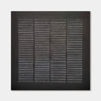 Lumi Gallery's Wabi-Sabi geometric textured weathered grid canvas painting