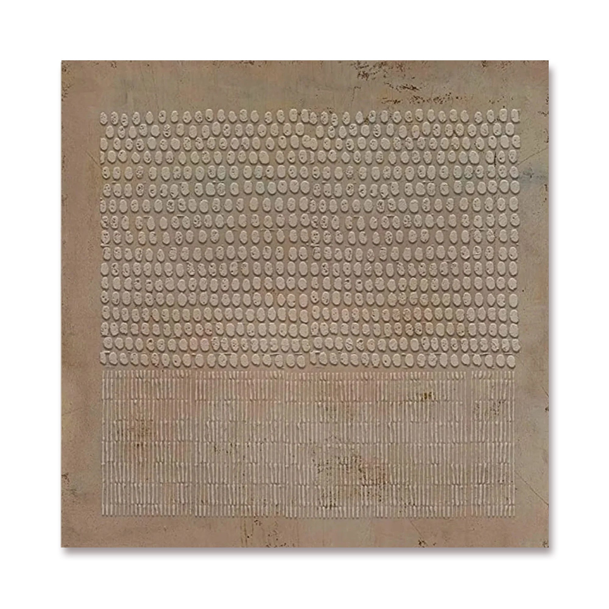 Hand-painted, eco-friendly artwork on museum-quality canvas, showcasing organic patterns and subtle imperfections for modern or Japandi interiors.