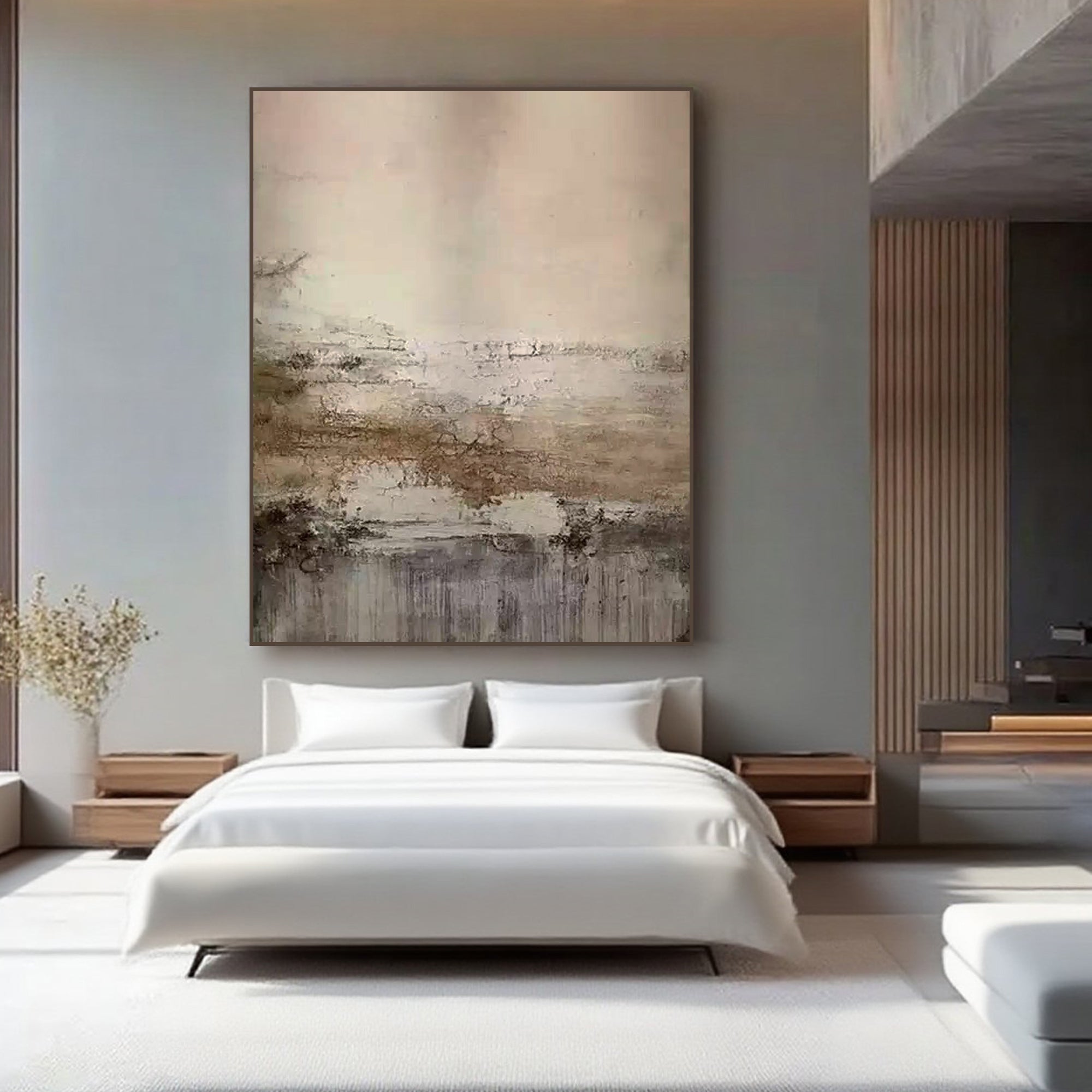 Wabi-Sabi Abstract Wall Art - Ethereal Horizon
