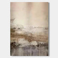 Lumi Gallery hand-painted Wabi-Sabi abstract canvas art 'Ethereal Horizon' earth tones textured