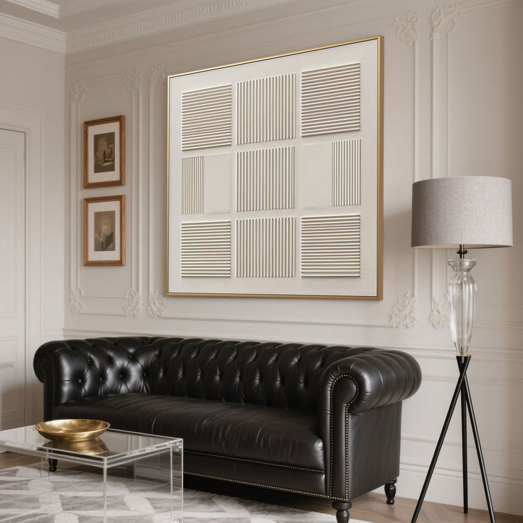 Wabi-Sabi Geometric Neutral Wall Art - Quiet Rhythm