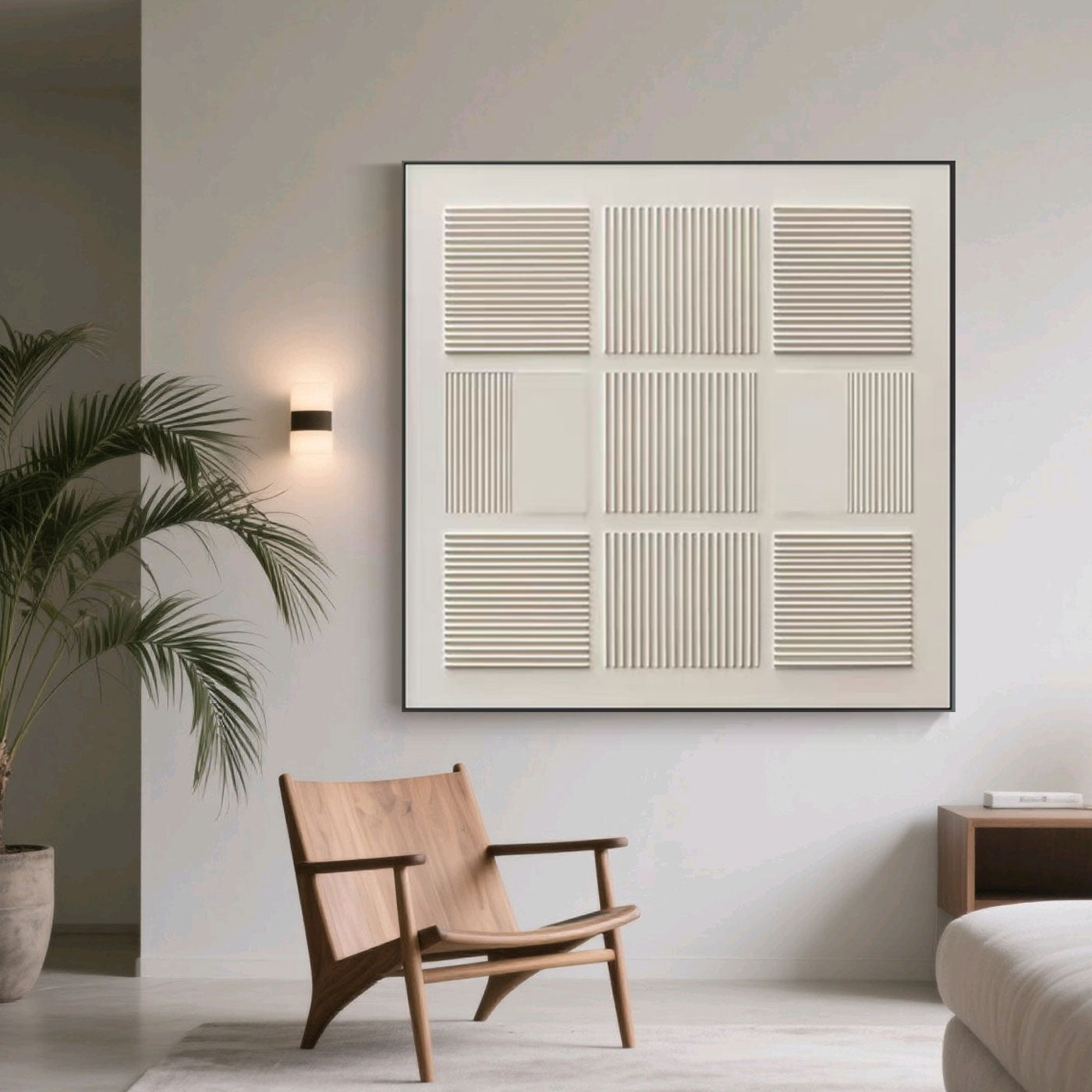 Wabi-Sabi Geometric Neutral Wall Art - Quiet Rhythm