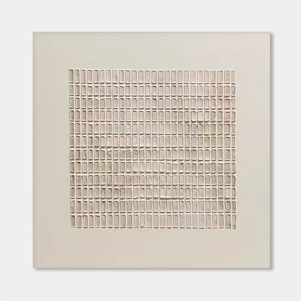 Wabi-Sabi Geometric Square Wall Art - Matrix