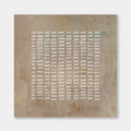 Wabi-Sabi geometric textured wall art in beige and brown tones.