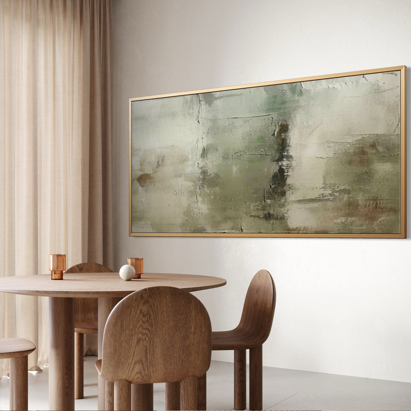 Wabi-Sabi Minimalist Abstract Painting - Patina
