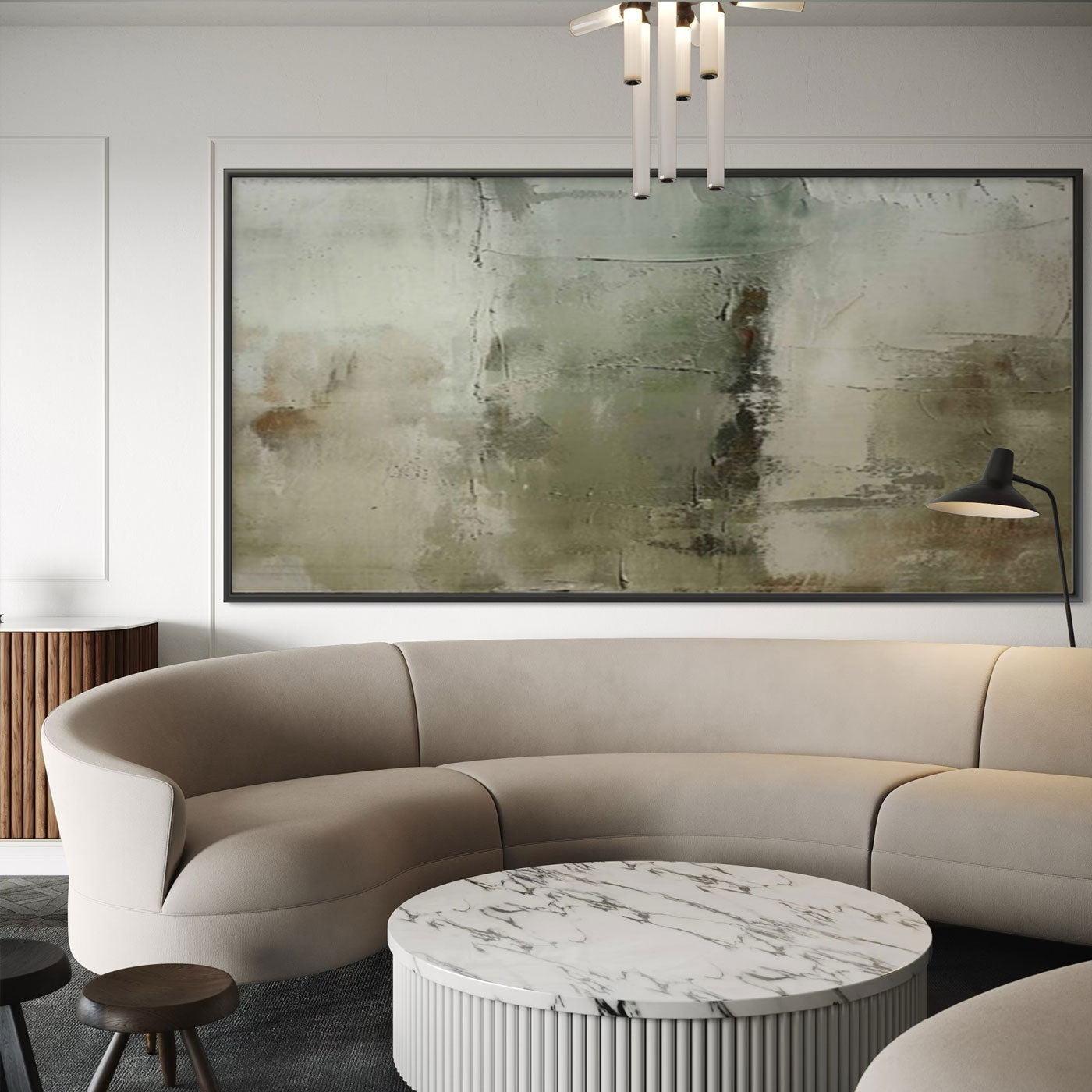 Wabi-Sabi Minimalist Abstract Painting - Patina