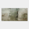 Wabi-sabi minimalist abstract painting with patina texture in muted earth tones. Hand-painted canvas art.