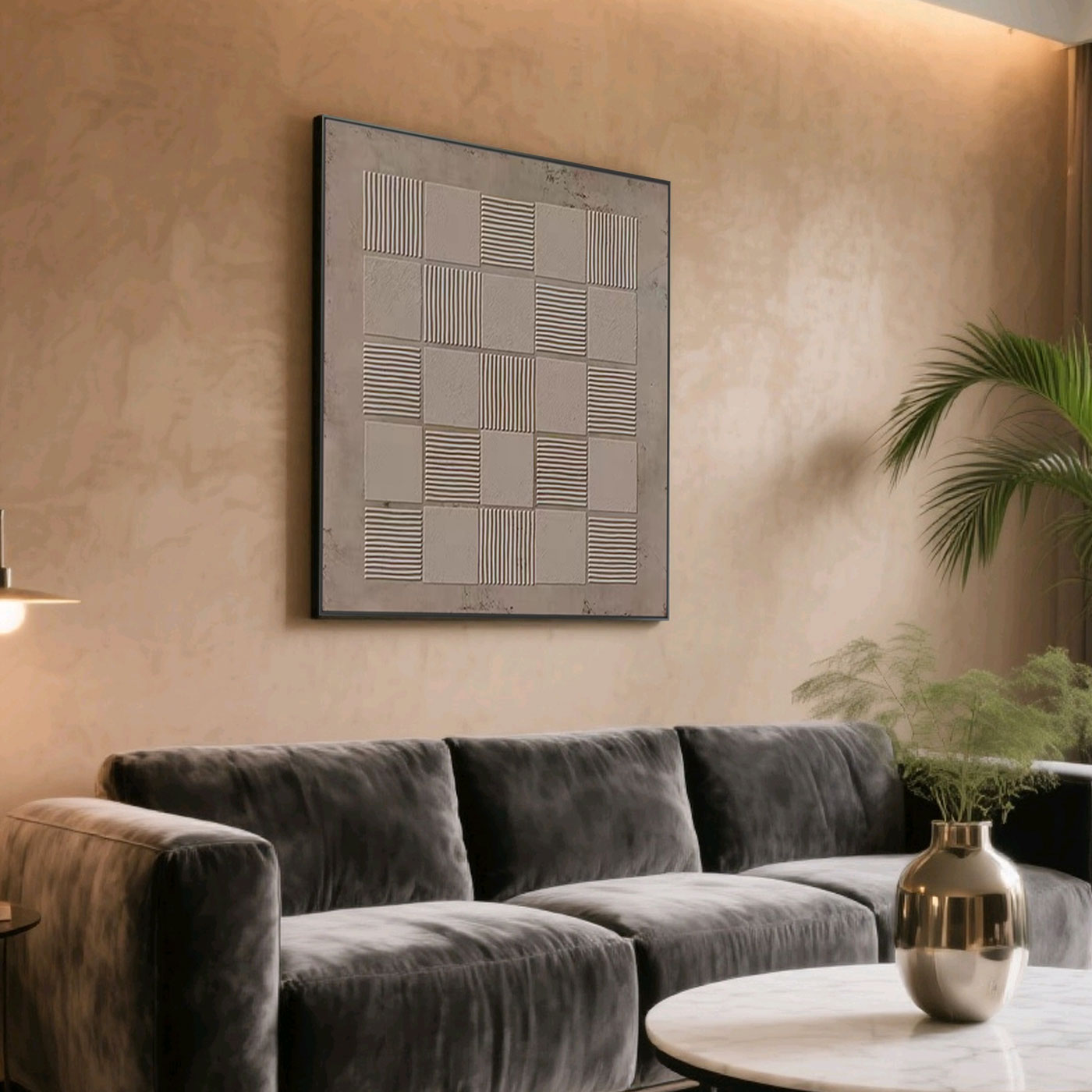 Wabi-Sabi Minimalist Geometric Wall Art - Timeless Rhythm