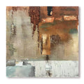 Wabi-sabi abstract wall art with textured layers and fading earthy tones for contemporary spaces