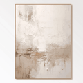 Wabi Sabi Textured Canvas Painting 'Still Earth' by Lumi Gallery
