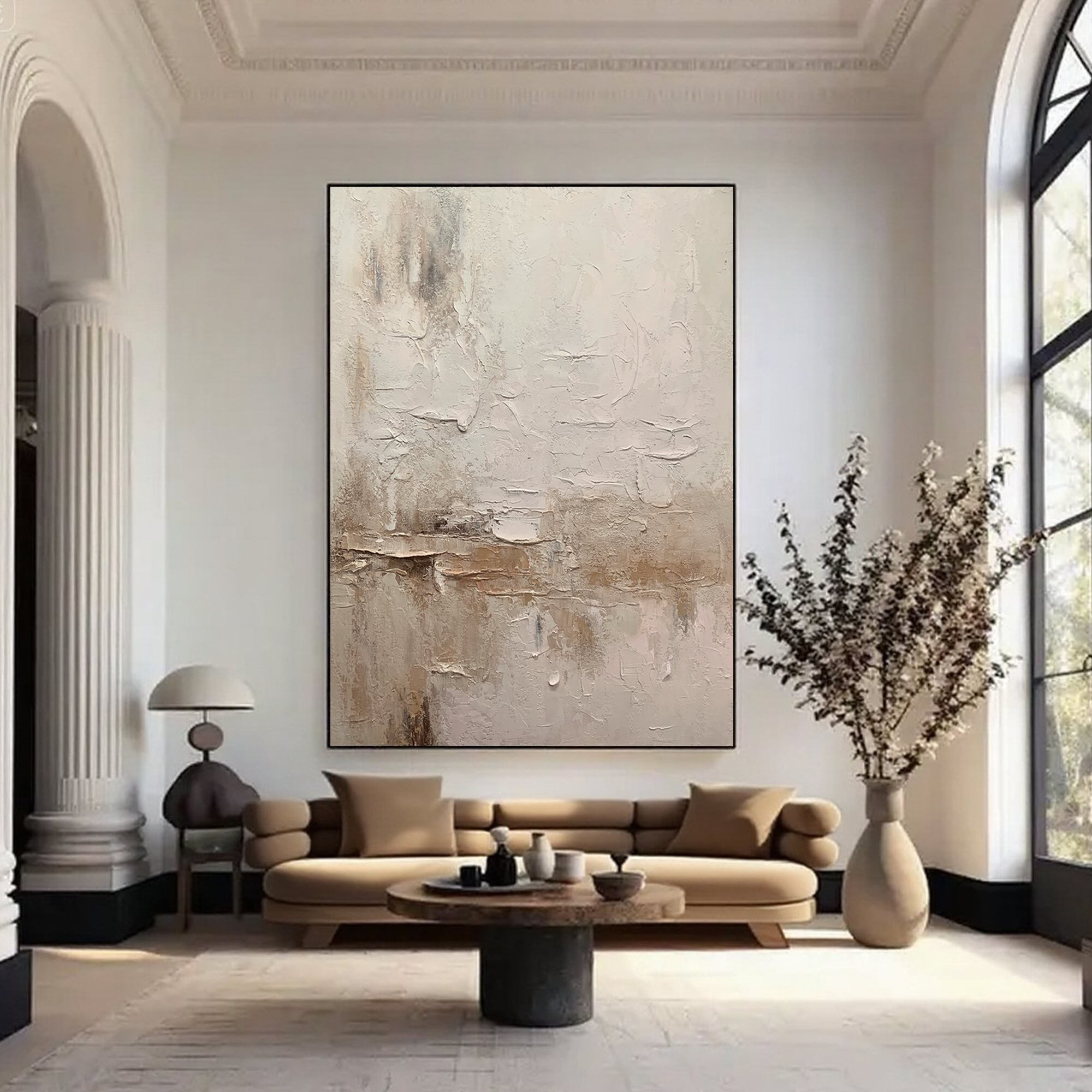 Wabi Sabi Textured Painting - Still Earth