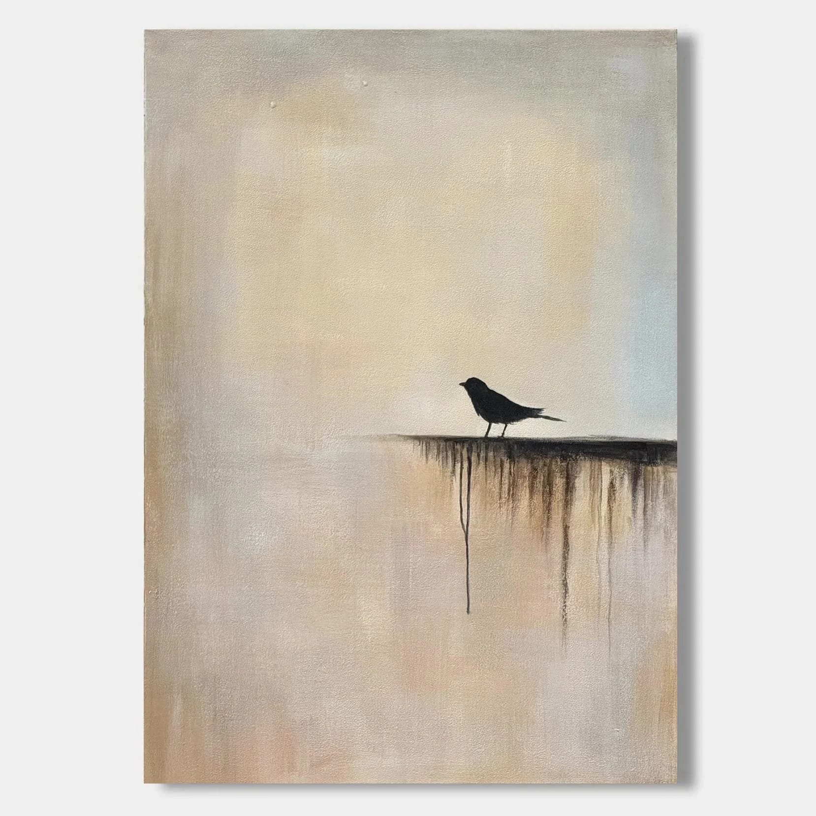 Zen Minimalist Bird Wall Art - Silent Edge