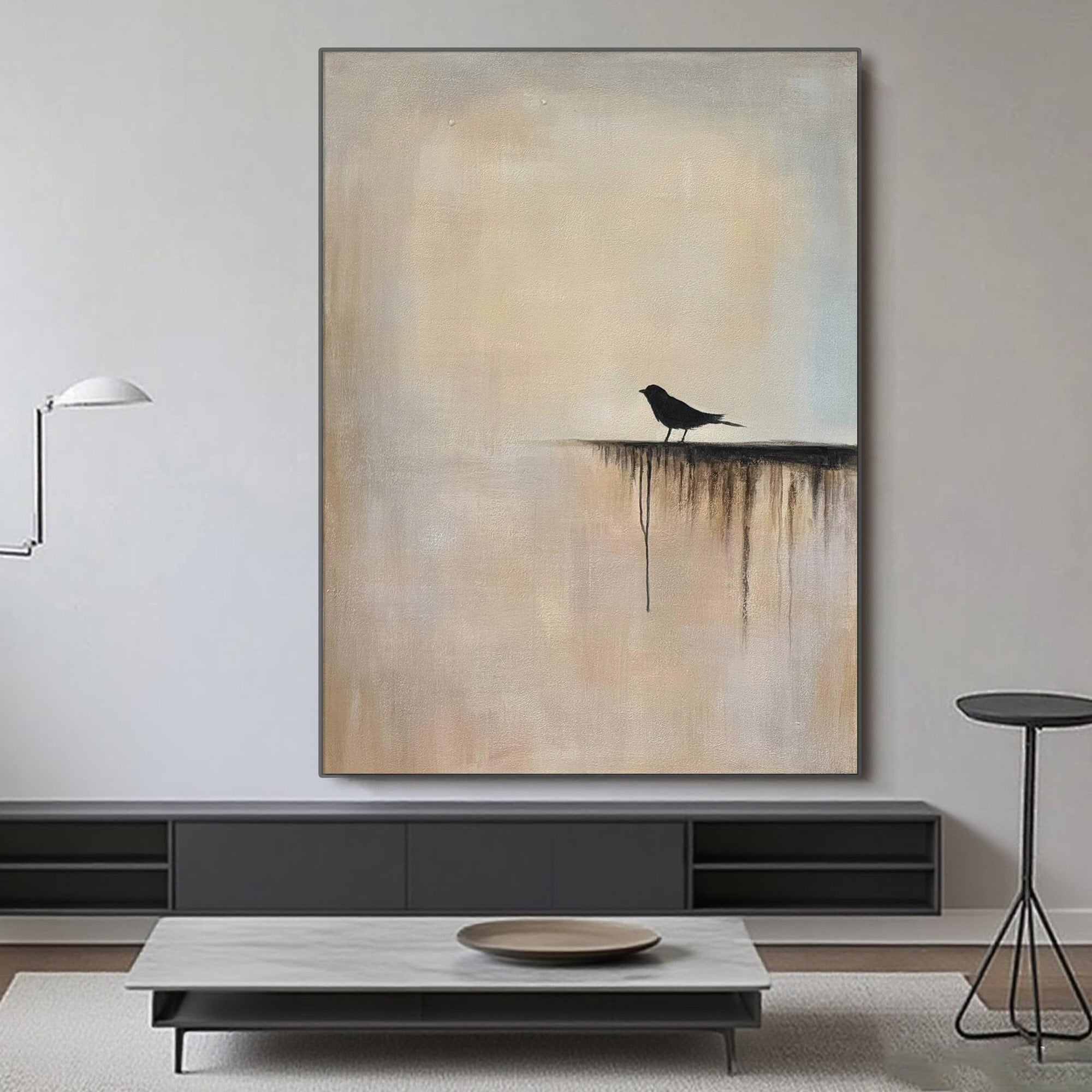 Zen Minimalist Bird Wall Art - Silent Edge