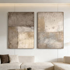 me make sure it's natural reading. "Minimalist Japandi beige canvas wall art set, abstract neutral-toned paintings, modern living room decor at Lumi Gallery" – that sounds good. Under 125 characters, descriptive, includes keywords, matches brand voice.Minimalist Japandi beige canvas wall art set, abstract neutral-toned paintings, modern living room decor at Lumi Gallery