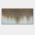 Abstract Brown and White Wall Art - Amber Drift