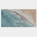 3D Textured Minimalist Blue Coastal Canvas Art - Aqua Shoal