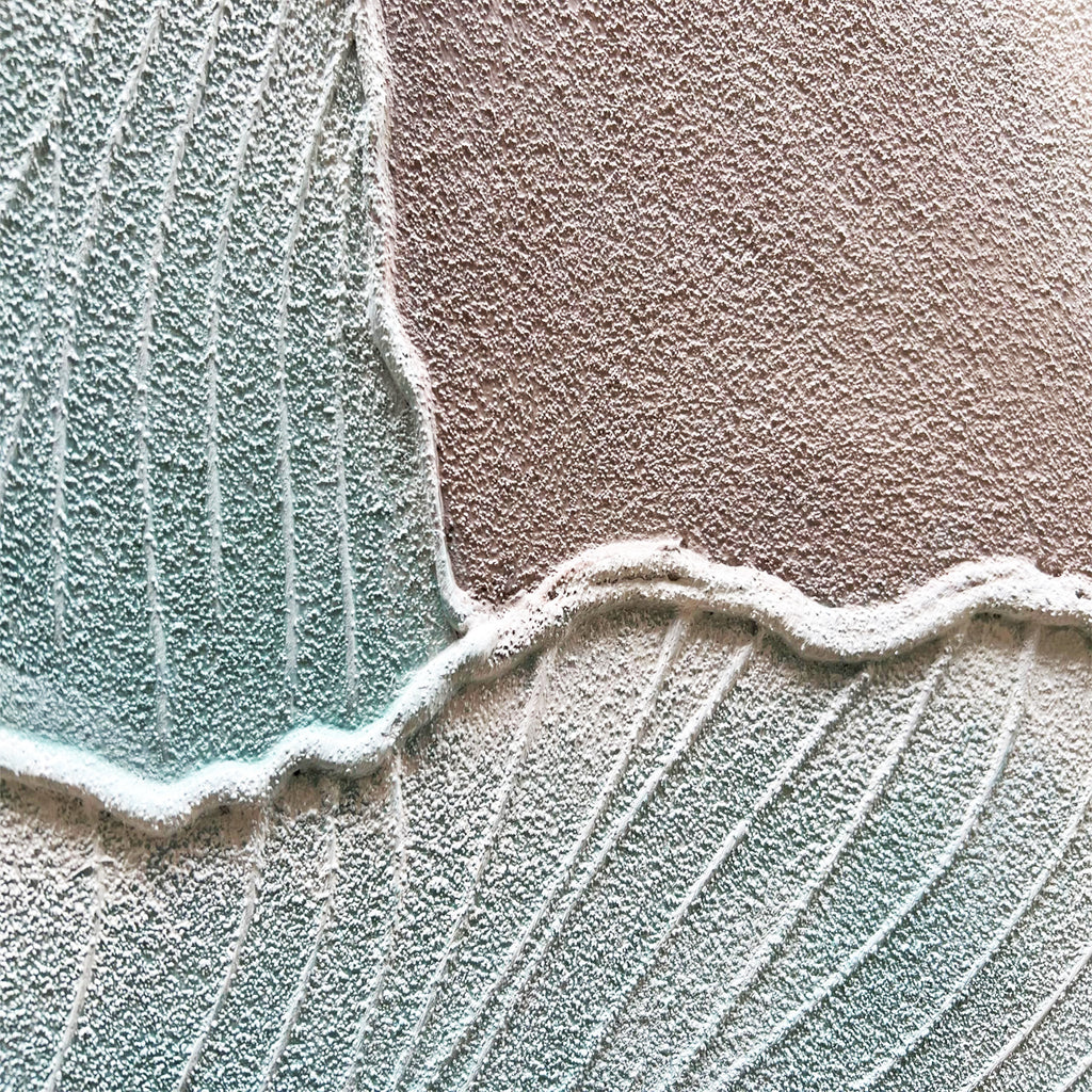 3D Textured Minimalist Blue Coastal Canvas Art - Aqua Shoal