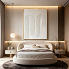 Wabi Sabi 3D Textured Geometric Wall Art - Arc Current