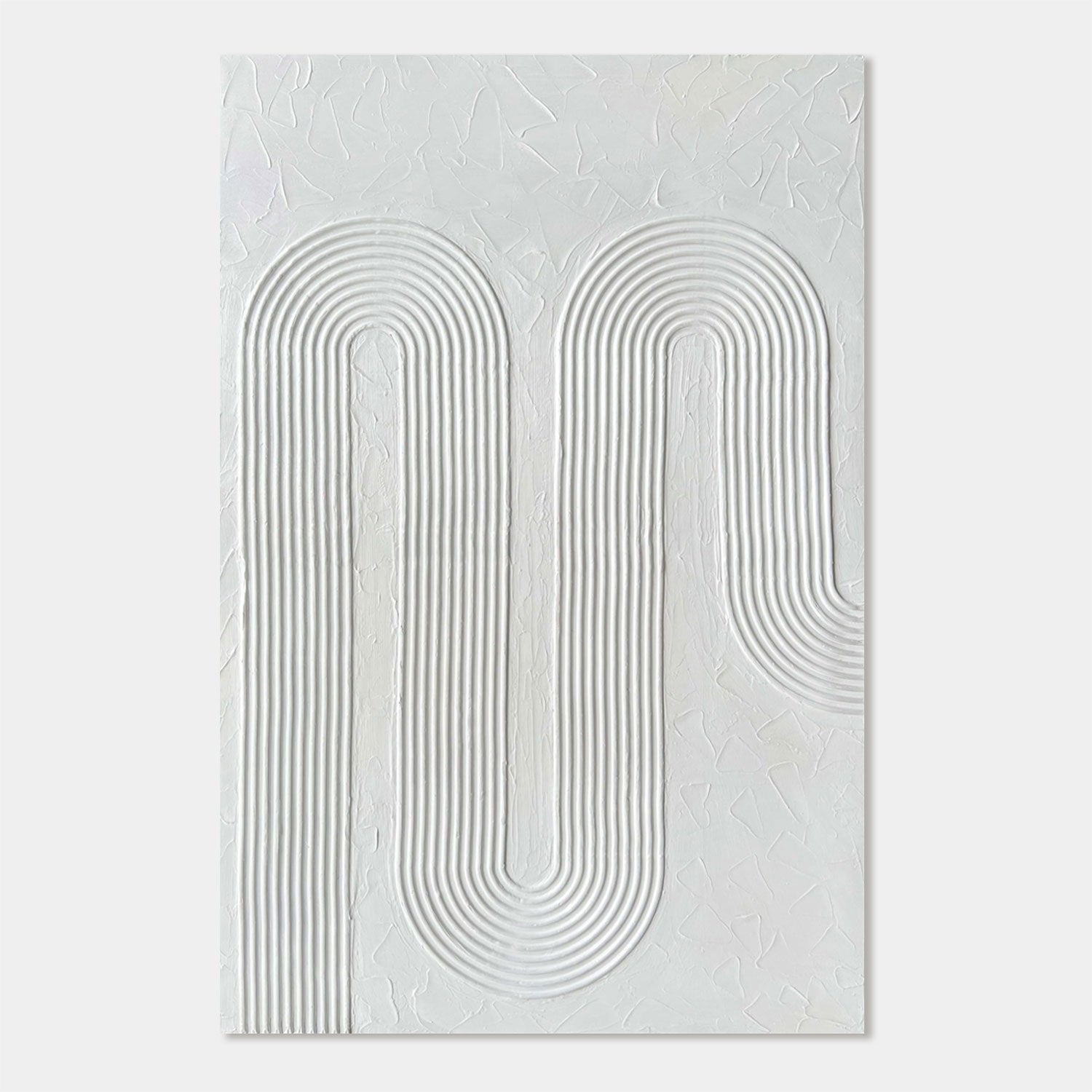Wabi Sabi 3D Textured Geometric Wall Art - Arc Current