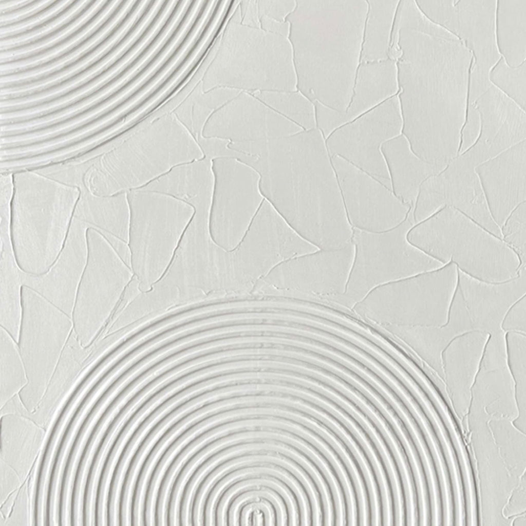 3D Textured Scandinavian Geometric Painting - Arched Silence