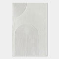 3D Textured Scandinavian Geometric Painting - Arched Silence