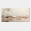 3D Textured Wabi Sabi Landscape Wall Art - Pale Siltline