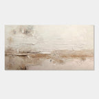 3D Textured Wabi Sabi Landscape Wall Art - Pale Siltline
