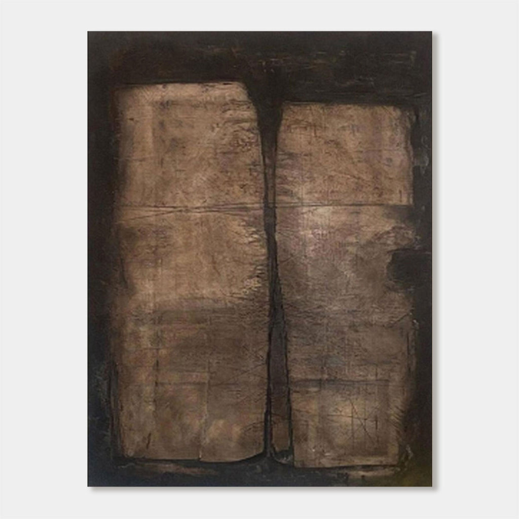 Wabi Sabi Vintage Geometric Wall Art - Earthen Gate