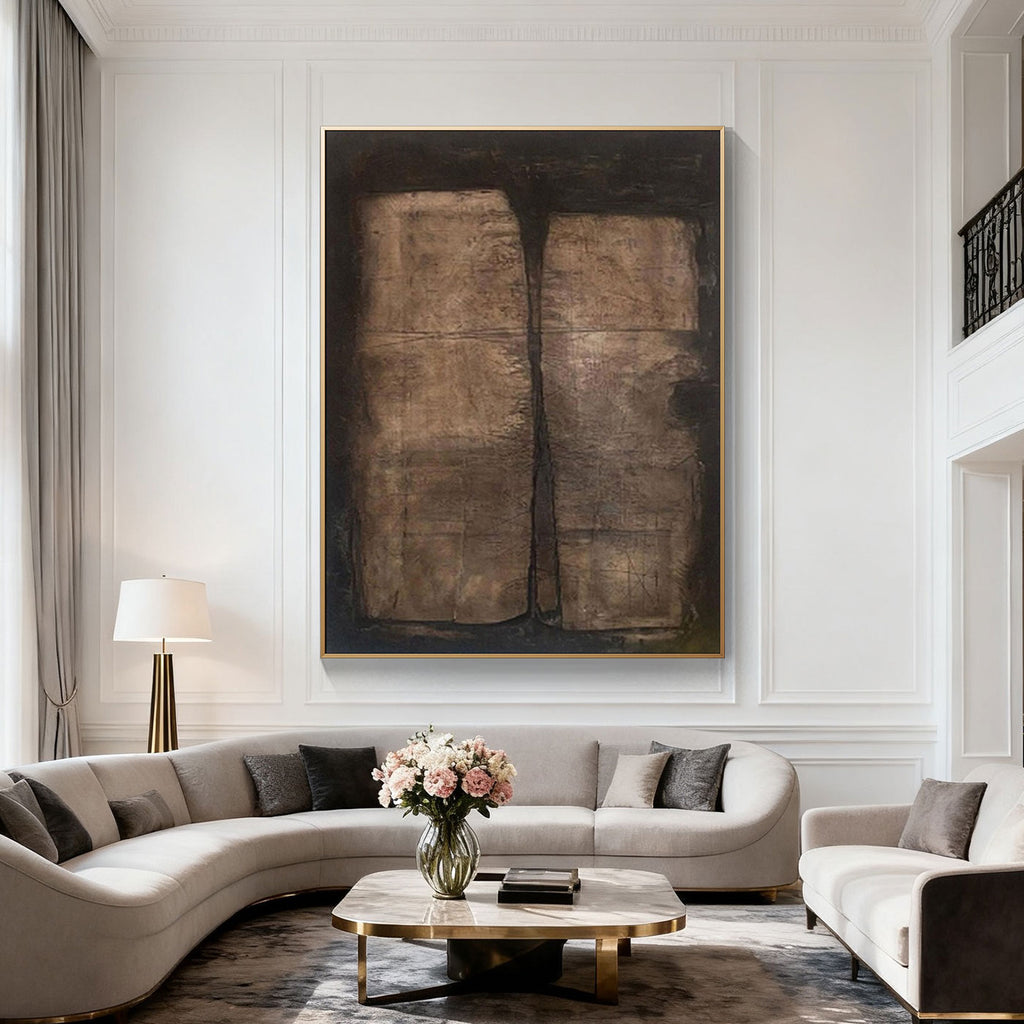 Wabi Sabi Vintage Geometric Wall Art - Earthen Gate