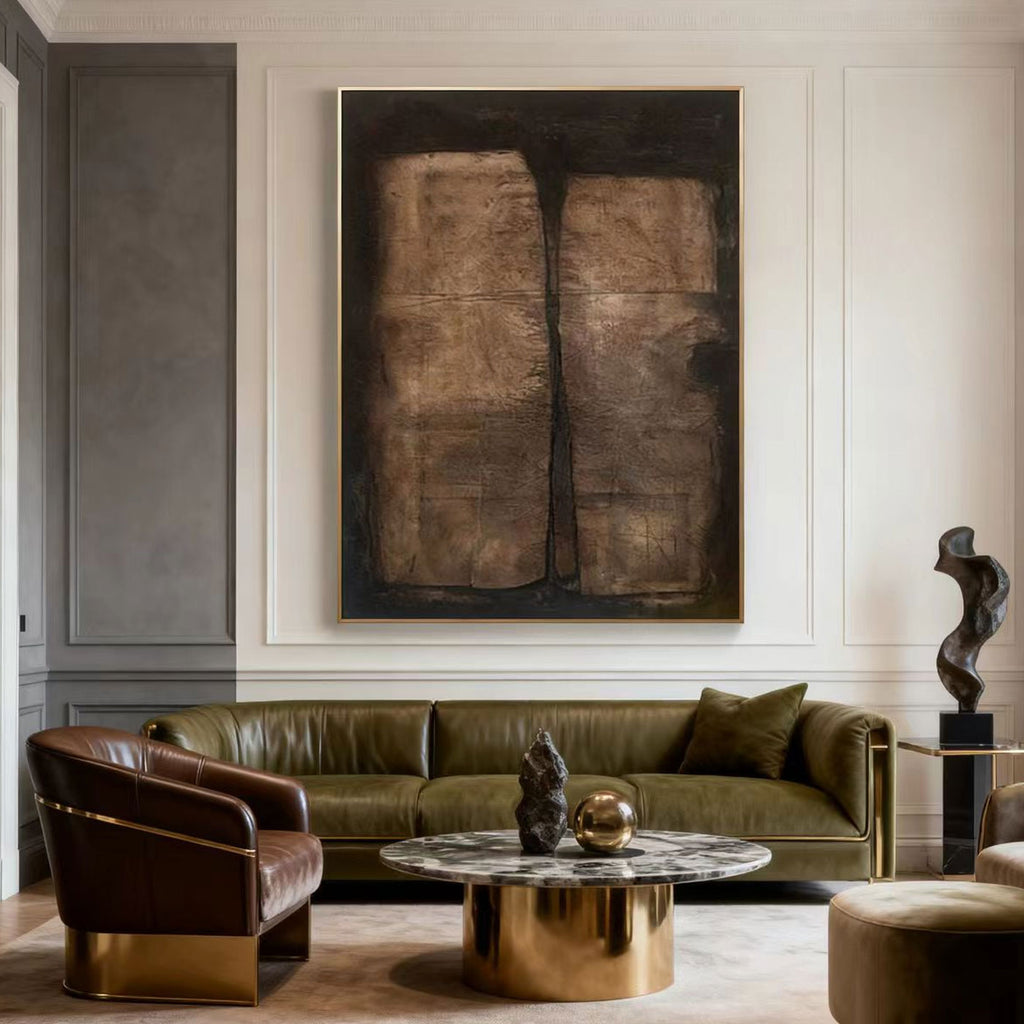 Wabi Sabi Vintage Geometric Wall Art - Earthen Gate