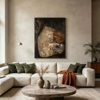 Wabi Sabi Brown Abstract Wall Art - Earthen Shelter