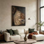 Wabi Sabi Brown Abstract Wall Art - Earthen Shelter