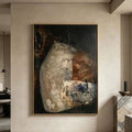 Wabi Sabi Brown Abstract Wall Art - Earthen Shelter