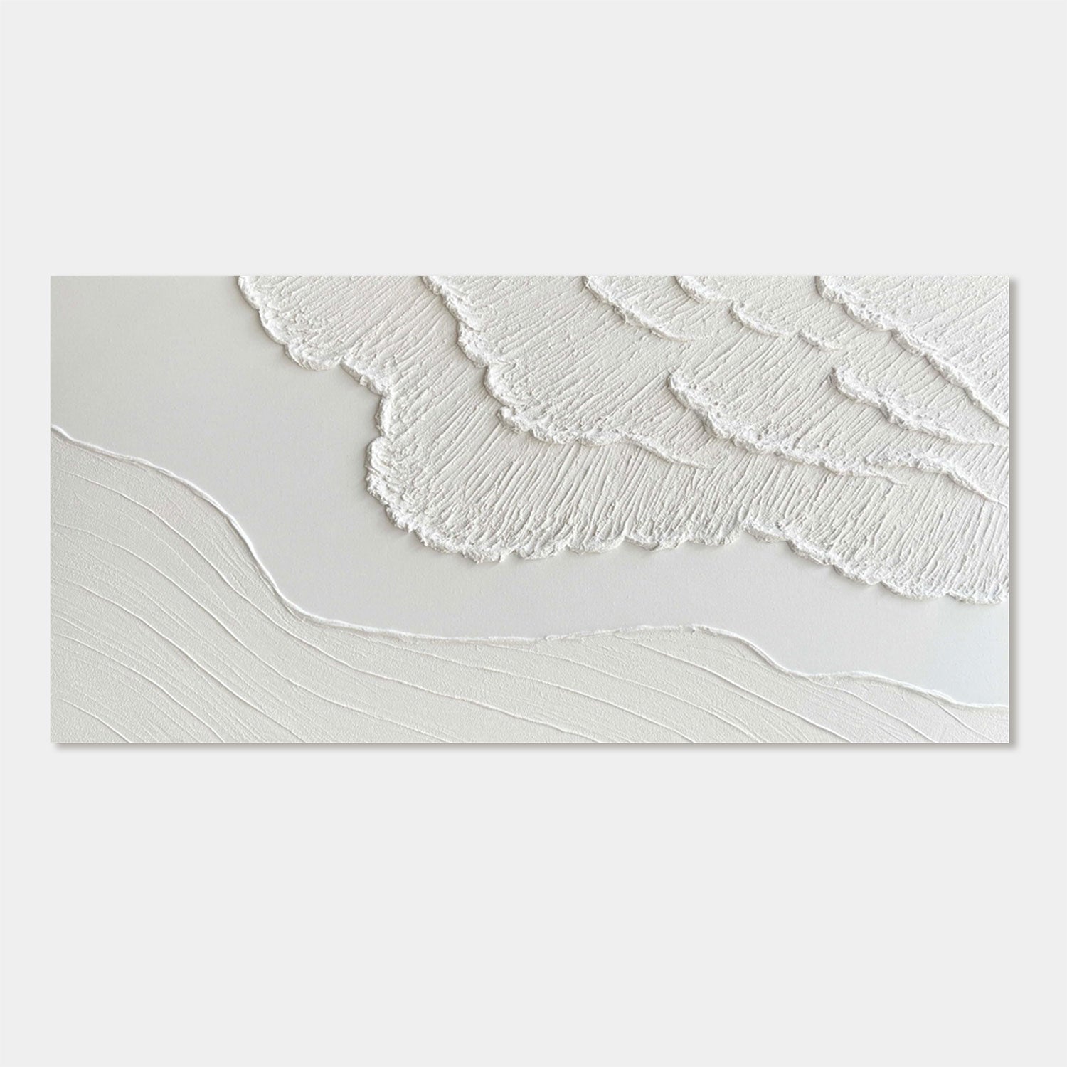3D Textured Minimalist Coastal Wall Art - Ebb Trace
