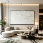 3D Textured Minimalist Coastal Wall Art - Ebb Trace