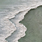 3D Textured Minimalist Coastal Wall Art - Foam Meridian