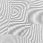 3D Textured Minimalist White Geometric Canvas Art - Folded Radius