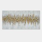 3D Textured Minimalist Gold Wall Art - Gilded Current