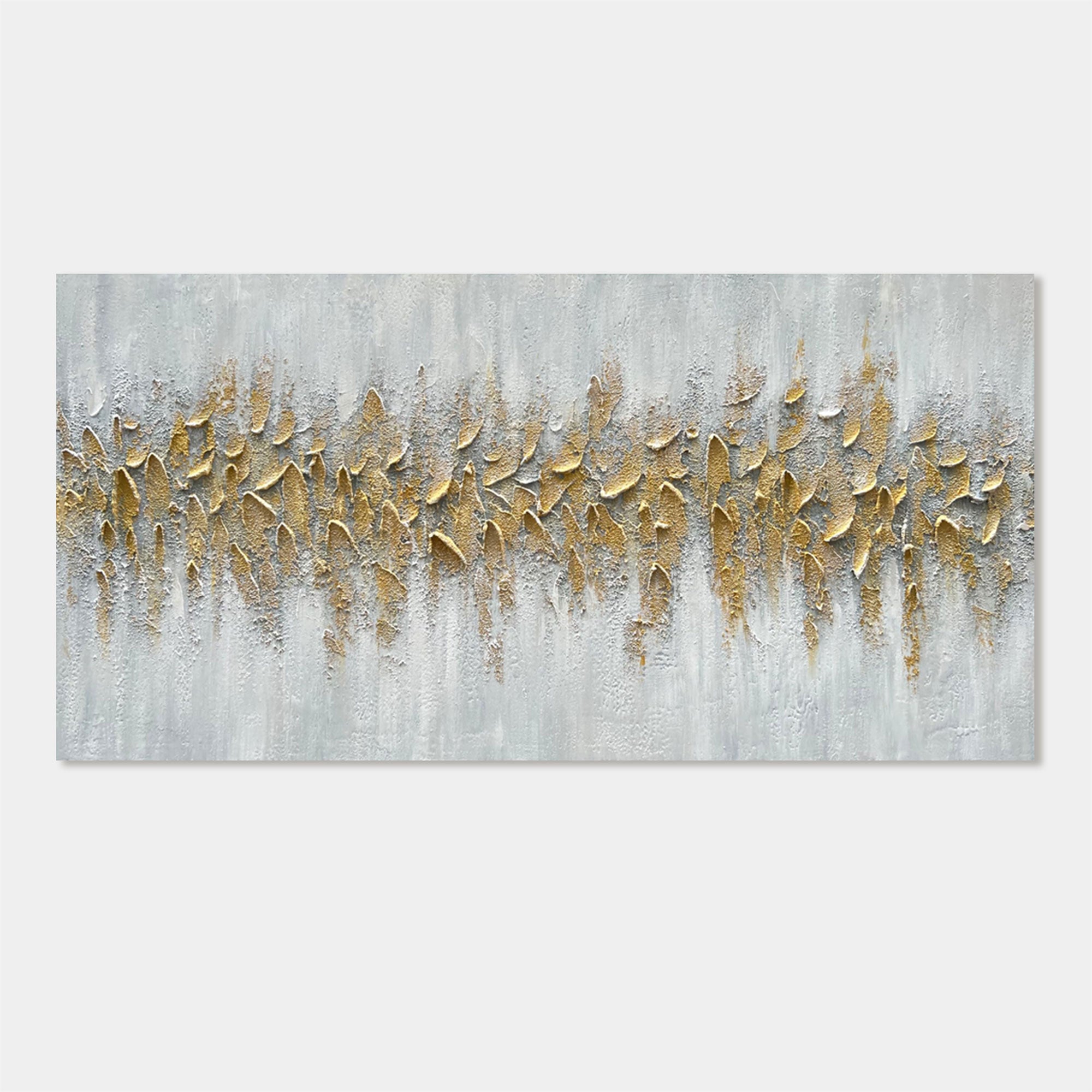 3D Textured Minimalist Gold Wall Art - Gilded Current