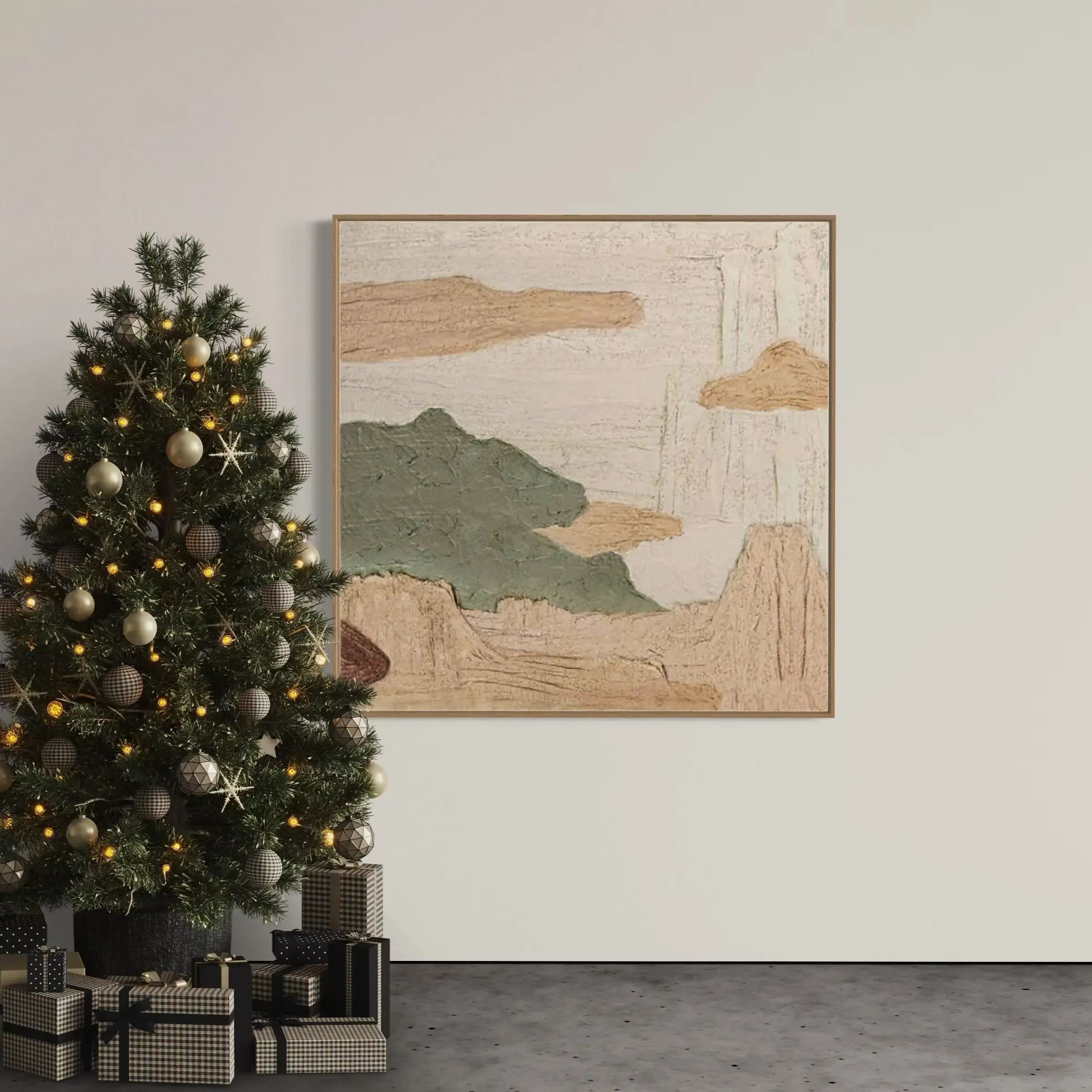 Modern Abstract Landscape Art | Minimalist Wall Decor #AB030